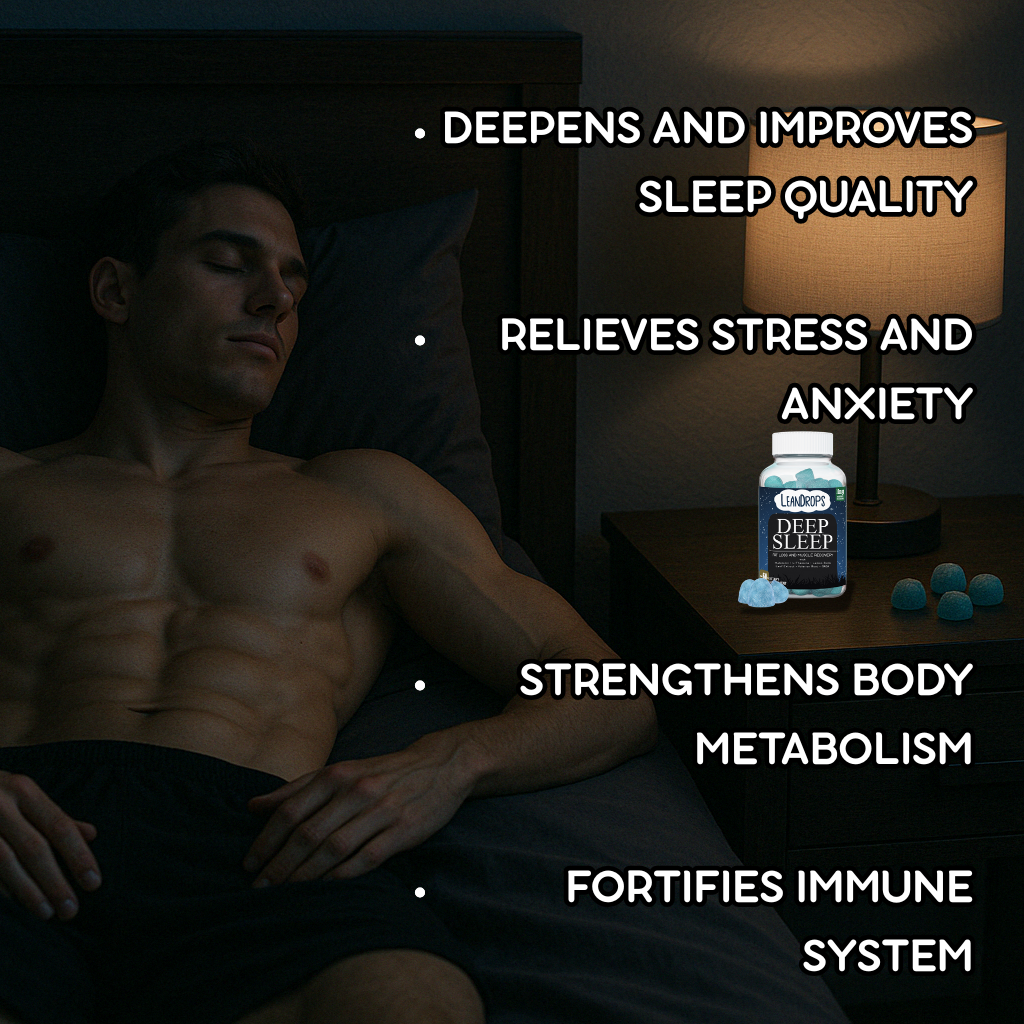 LeanDrops: Deep Sleep — Nighttime Fat Loss & Muscle Recovery Gummies