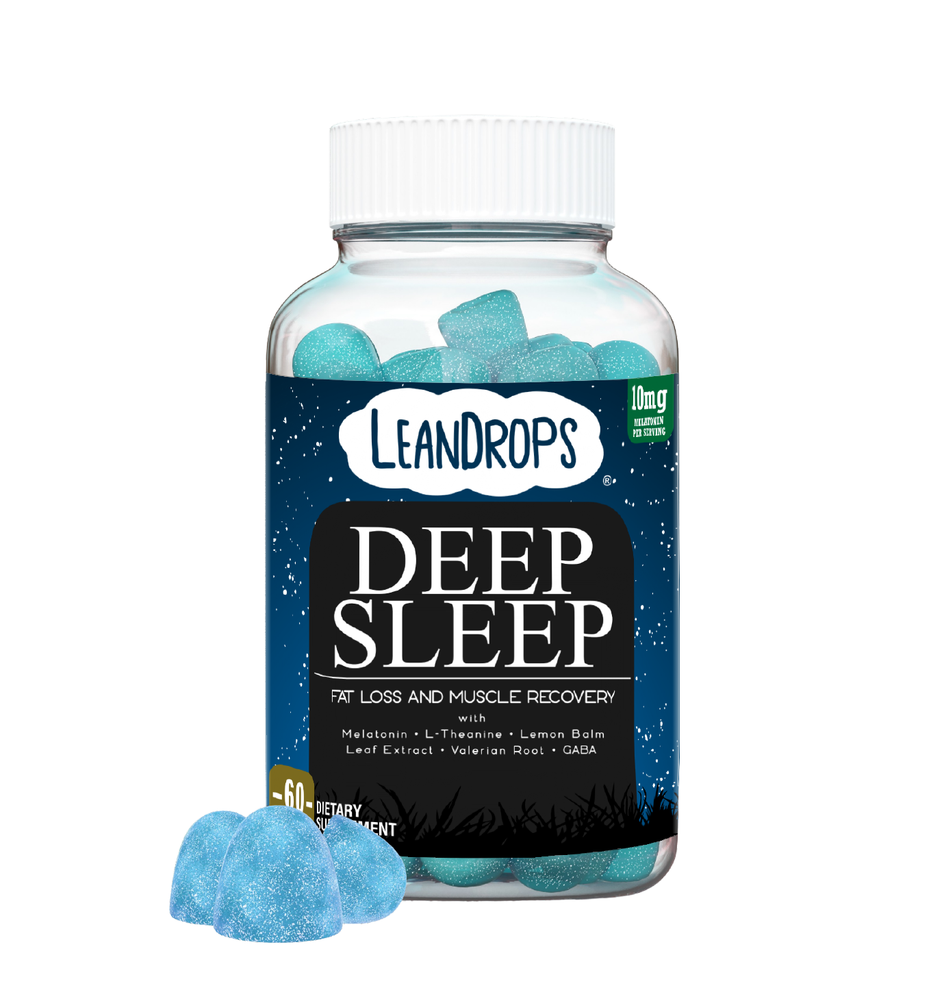 LeanDrops: Deep Sleep — Nighttime Fat Loss & Muscle Recovery Gummies